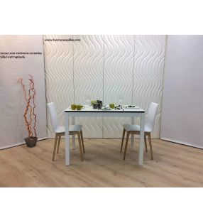 Mesa fija Luna encimera en porcelanico