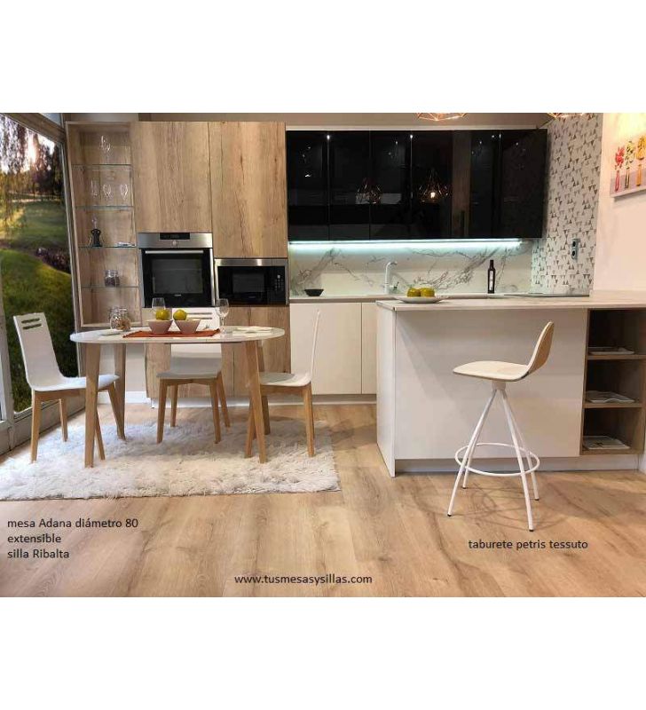 mesa extensible diámetro 80