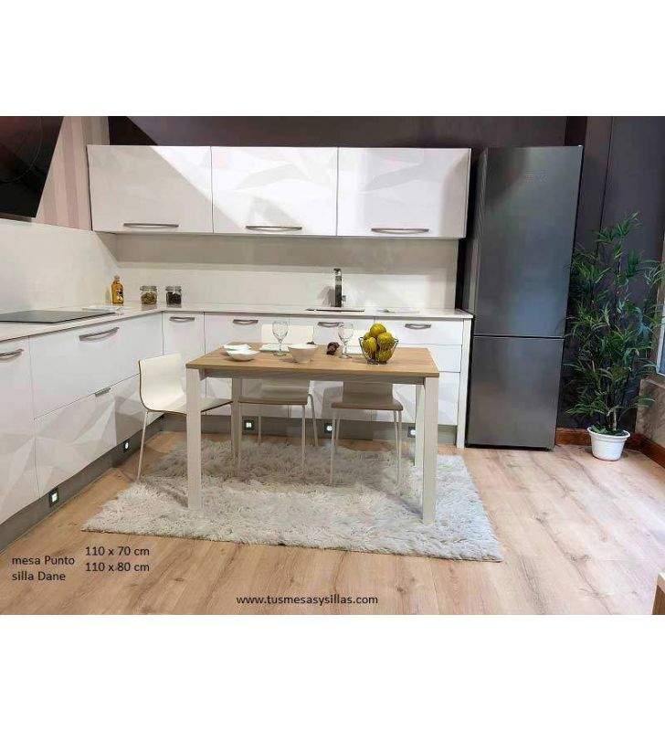 Silla de cocina Dane madera y lacada de Ondarreta