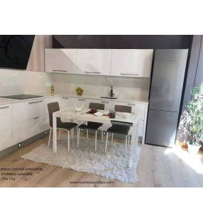 mesa concept extensible de cocina moderna cancio