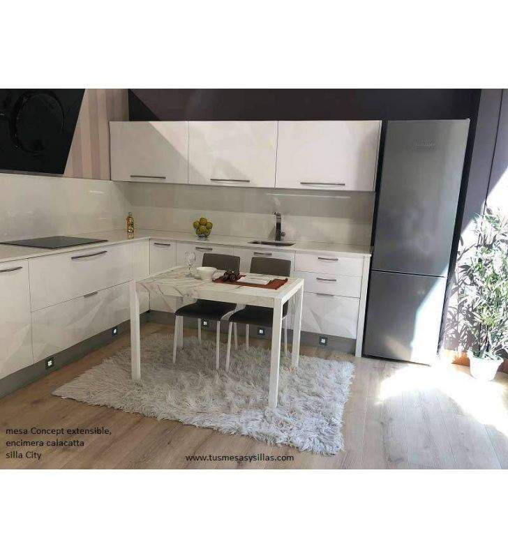 mesa concept extensible de cocina moderna cancio
