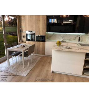 mesa concept extensible de cocina moderna cancio