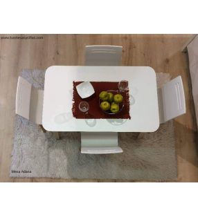 Mesa fija Adana canto madera biselado