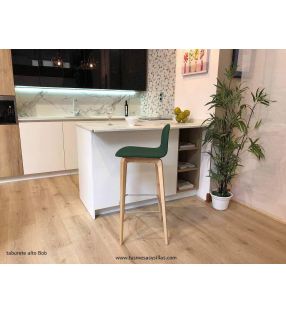 Taburete con respaldo Bob alto cocina y hosteleria