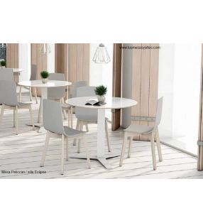 Mesa Peliccan encimera ceramica, cristal y fenix