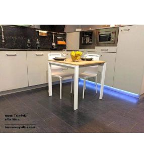 mesa cocina extensible Punto Ondarreta 80x80