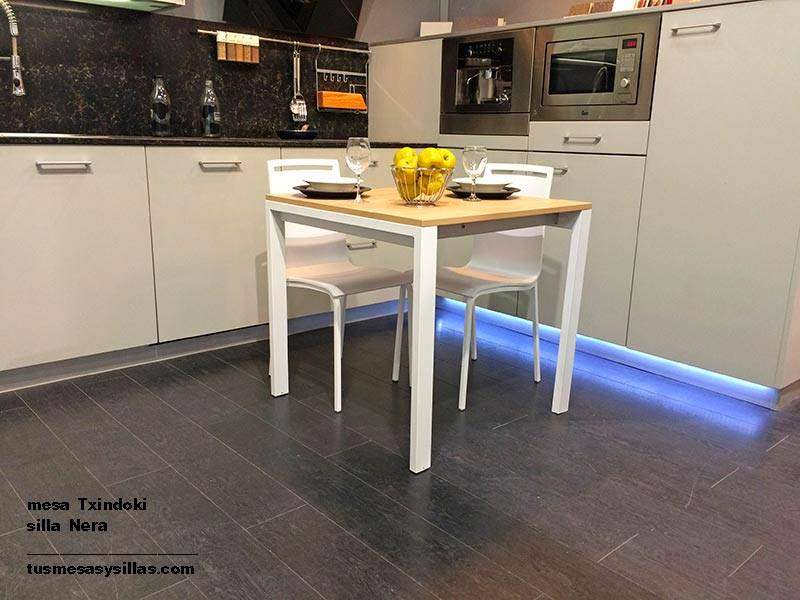 mesa cocina extensible Punto Ondarreta 80x80