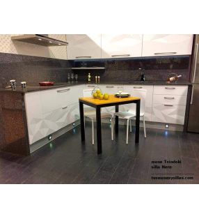 mesa Punto pequeña 80x60cm extensible para cocina de Ondarreta