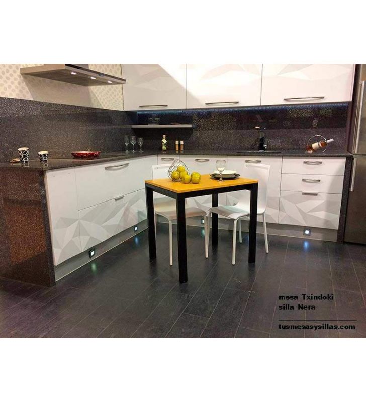 mesa Punto pequeña 80x60cm extensible para cocina de Ondarreta 