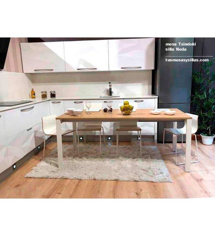 mesa cocina extensible Punto 100x90cm de Ondarreta 