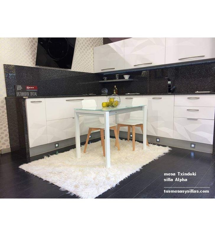 mesa cocina extensible Punto 110x60 de Ondarreta