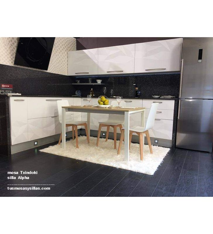 mesa cocina extensible Punto 110x60 de Ondarreta