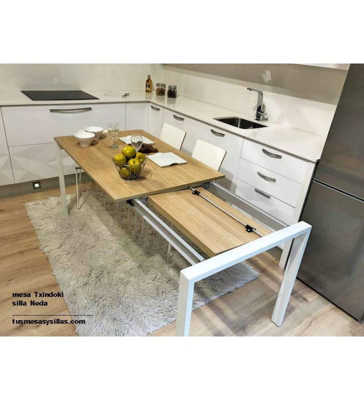 Mesa cocina 110x70 cm extensible Txindoki para cocina o comedor
