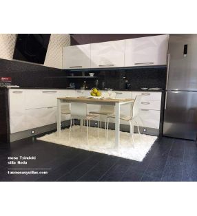 Mesa Punto extensible 130x60 para cocina y hosteleria