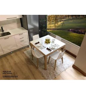 Mesa fija Artea encimera madera, laminado