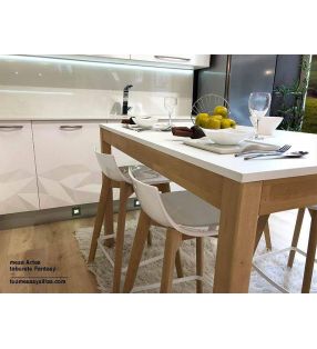 Mesa alta Artea encimera madera laminado