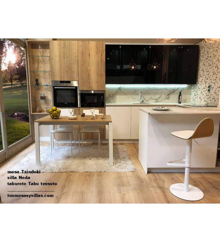 Mesa Punto extensible Ondarreta 150x80 cocina y comedor
