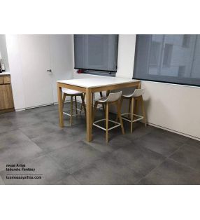 Mesas altas Artea XL encimera en laminado laca o madera