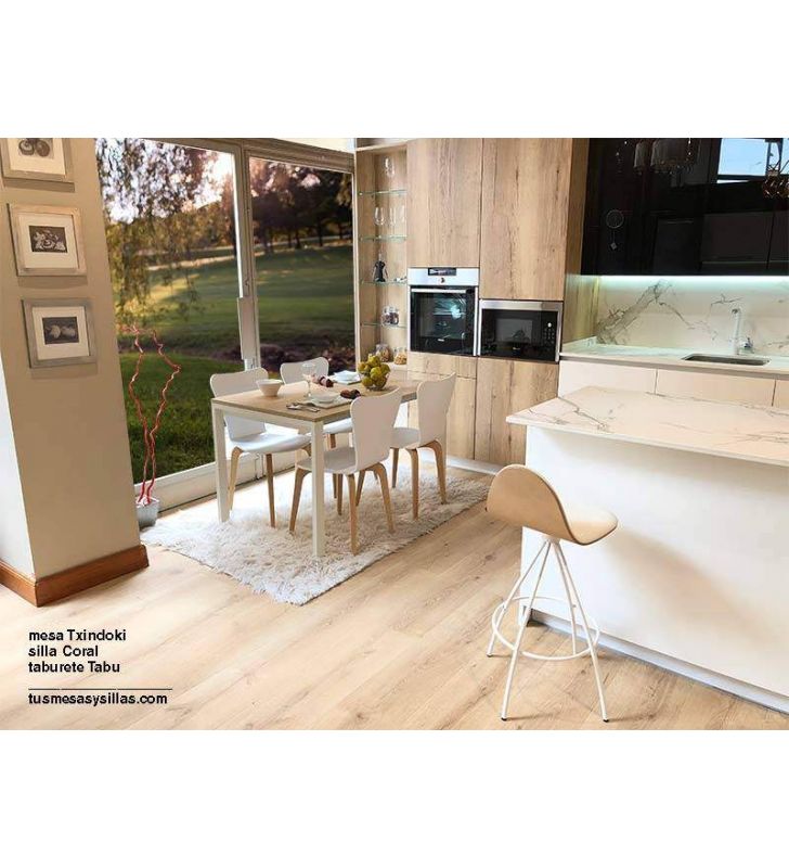 Mesa cocina extensible 80x70 modelo Punto Ondarreta