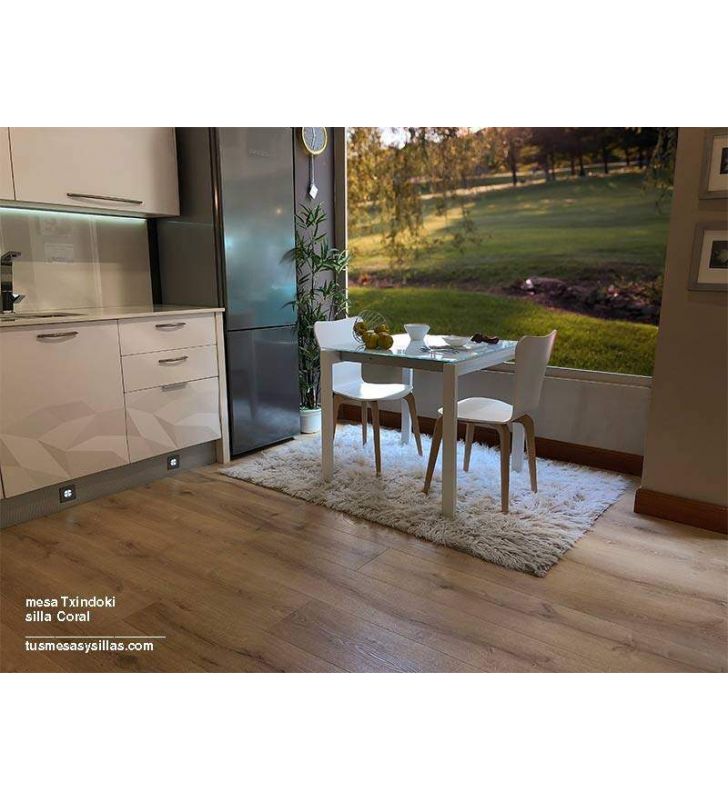 mesa cocina extensible Punto Ondarreta 90x90 cuadrada