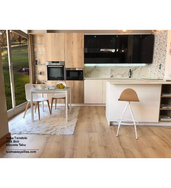 mesa cocina extensible Punto Ondarreta 90x90 cuadrada