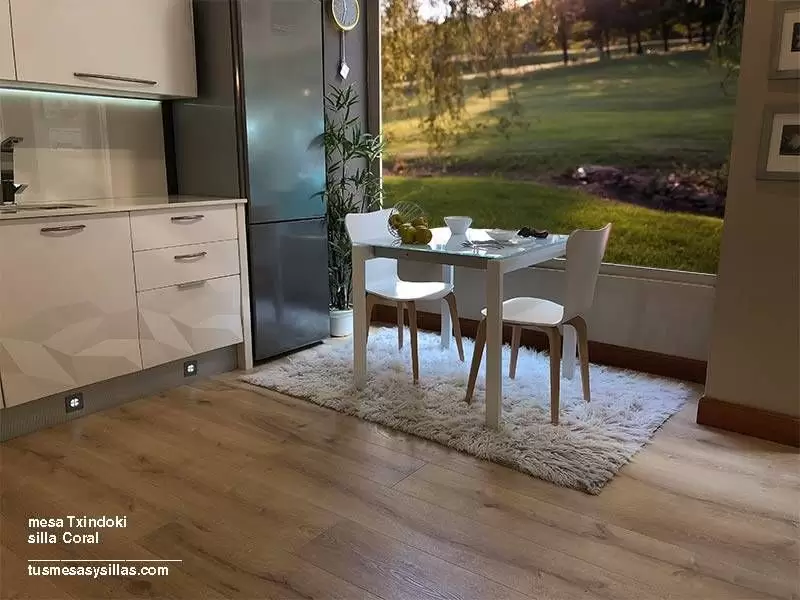 ✓ Mesa cocina extensible Txindoki de diseño minimalista en medida