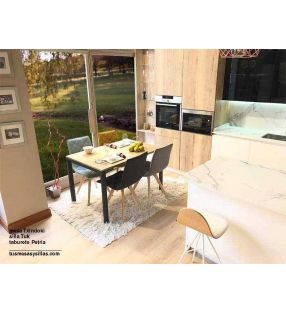 mesa cocina extensible Punto Ondarreta 80x80