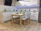 Lauri table extensible pieds en bois sur mesure