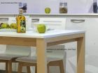 Lauri table extensible pieds en bois sur mesure