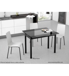 Silla tapizada estrecha Juno