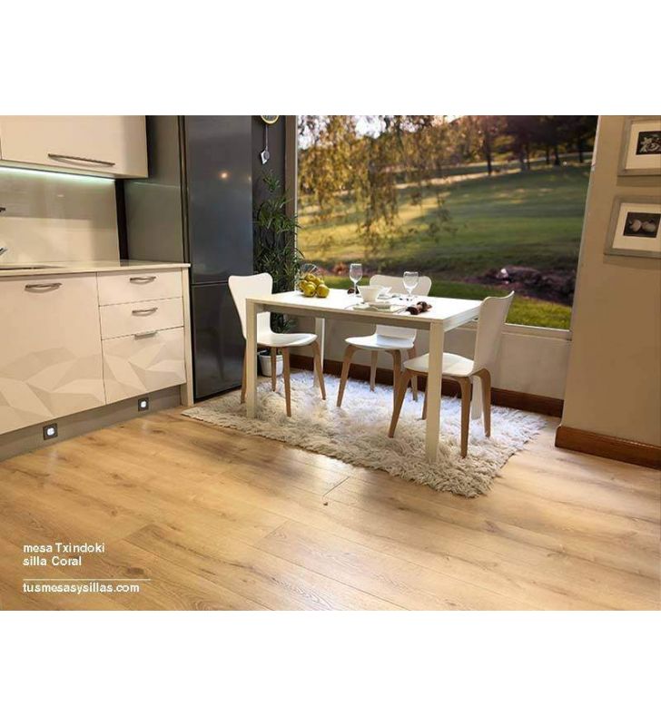 mesa cocina extensible Punto Ondarreta 90x90 cuadrada