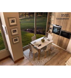 Silla de estilo nórdico tapizada Picasso