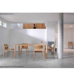 Mesa moderna en madera Silu