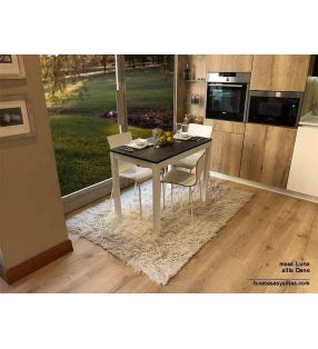 Table Luna avec encier en porcelaine