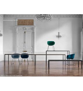 Mesa alta Dry con encimera en porcelanico