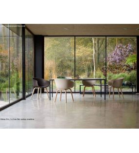 Mesa moderna fija Dry encimera porcelancio