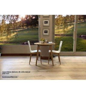 Table Adana extensible ronde de style scandinave