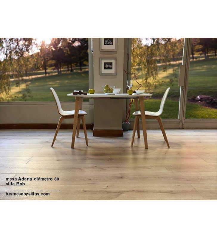 Table ronde Adana 90 et 100 cm de diamètre en stock
