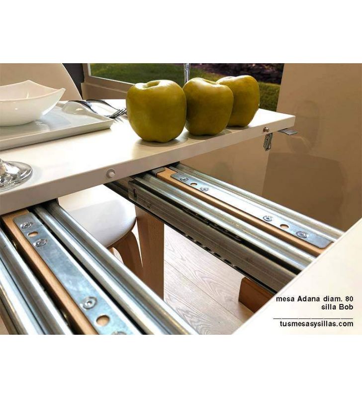 Table ronde Adana 90 et 100 cm de diamètre en stock