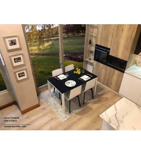 mesa cocina extensible Punto 100x90cm de Ondarreta 