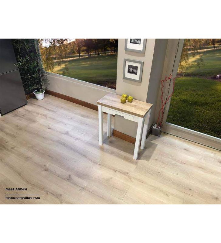 Table de cuisine petite extensible en format livre Arpa