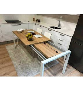 Mesa Punto 120x90 extensible ondarreta para cocina y comedor