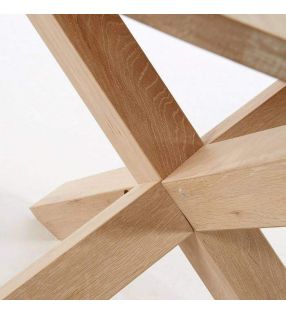 Mesa redonda encimera cristal transparente Arendal