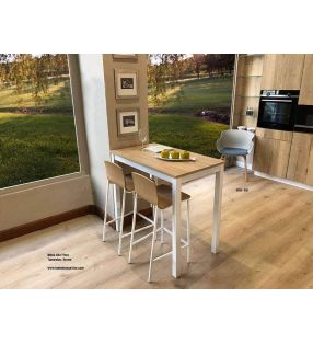 Mesa alta  fija de estilo nordico Flora