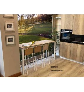 Masa alta barra Flora extensible.