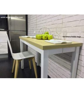 Mesa extensible Maxima fondo 50 cm estilo nórdico