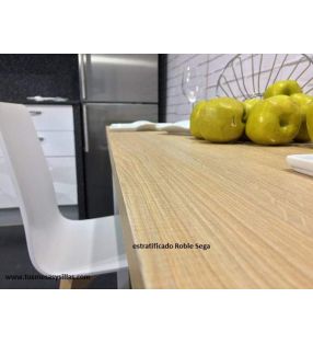 Mesa extensible Maxima fondo 50 cm estilo nórdico