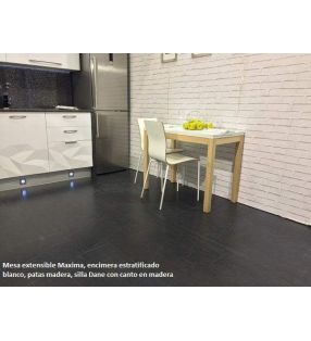 Mesa extensible Maxima fondo 50 cm estilo nórdico