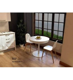 Mesa redonda extensible Center encimera Dekton