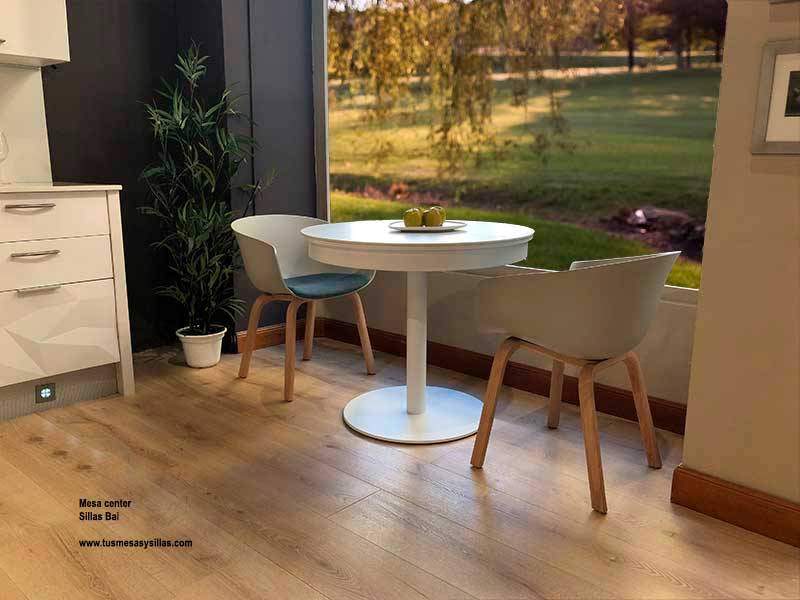 Mesa redonda extensible Center encimera Dekton